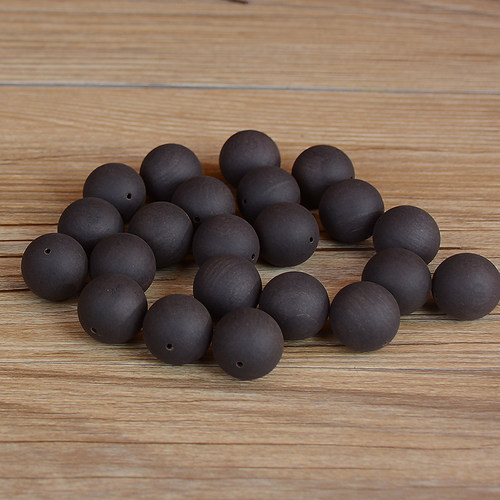 天珠紫光檀大漆珠平安扣面包圈