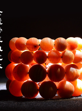 帝王血龙木手串20全透光东北沉香松明子手链男女饰品文玩佛珠厂家