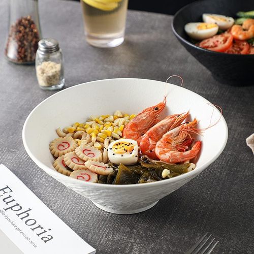 泡面碗陶瓷大容量高颜值斗笠碗