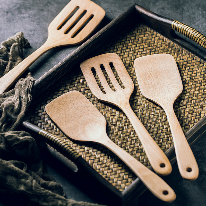 榉木锅铲长柄木铲子不粘锅专用炒菜耐高温家用木质铲子厨具套装,厨房/烹饪用具,饭勺,淘宝优惠券,粉丝福利购,淘宝优惠卷