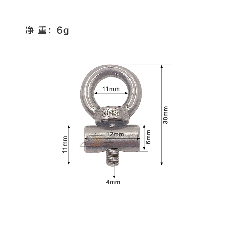 房车改装配件篷滑轨吊环0环34不锈帐钢固定吊螺0000钉滑环螺栓