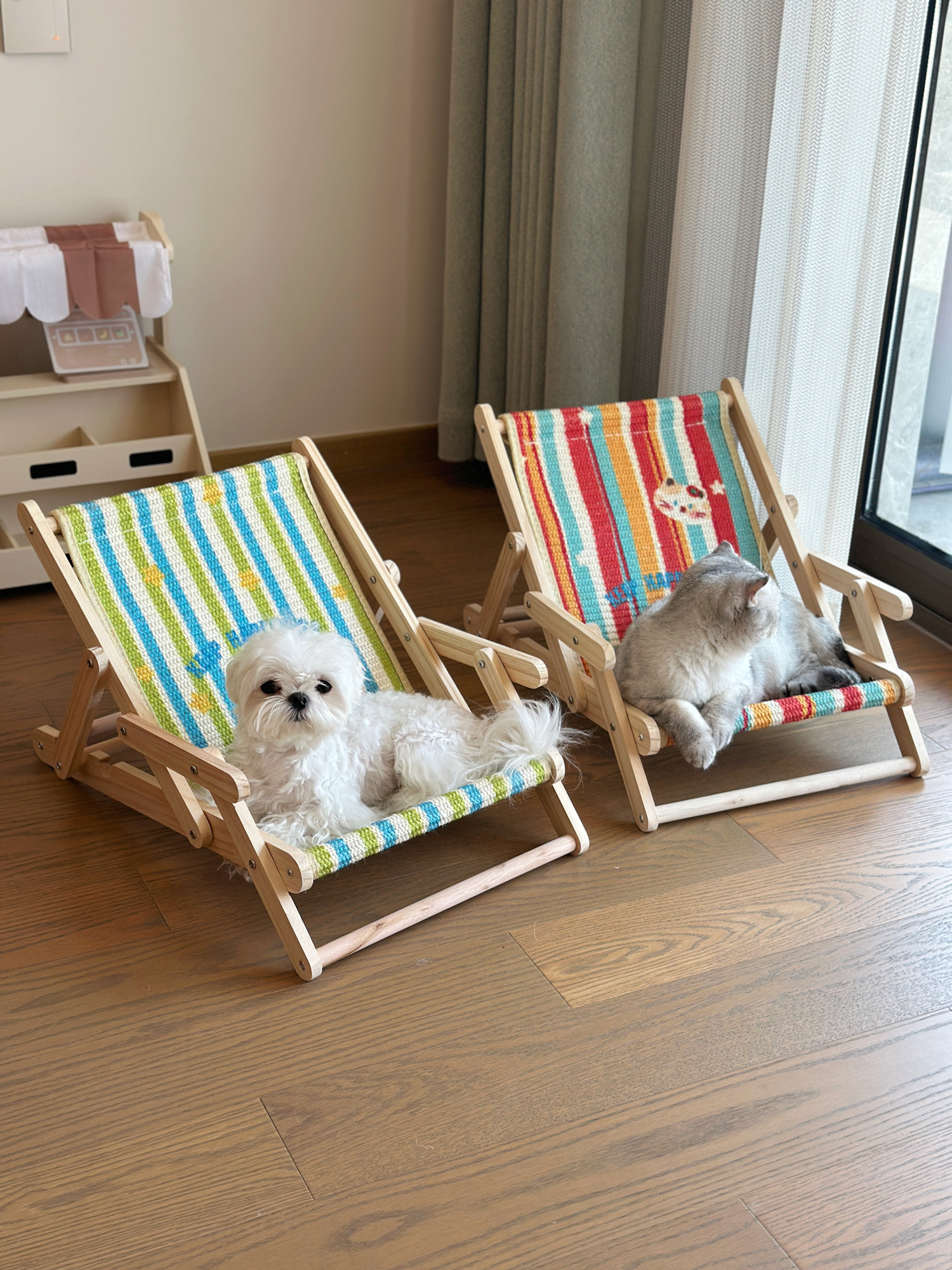 宠物躺椅猫狗通用可折叠躺椅沙发椅猫窝狗窝用品四季通用猫抓板