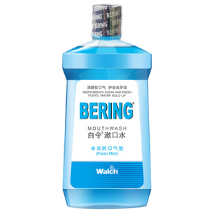 威露士白令漱口水1L*2清新去口气去口臭预防蛀牙牙斑菌固齿护龈