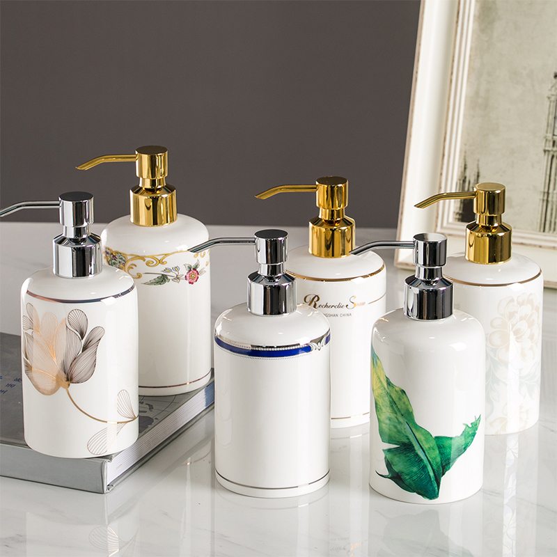 Lotion bottle Bone ceramics hotel shampoo Shower Gel household TOILET Liquid soap Push Pump headin the Family/Personal Cleaning Tools , Sanitary appliances/Bathroom accessories , Emulsion is  category - from Buy2taobao.com to provide professional Taobao agent buy service