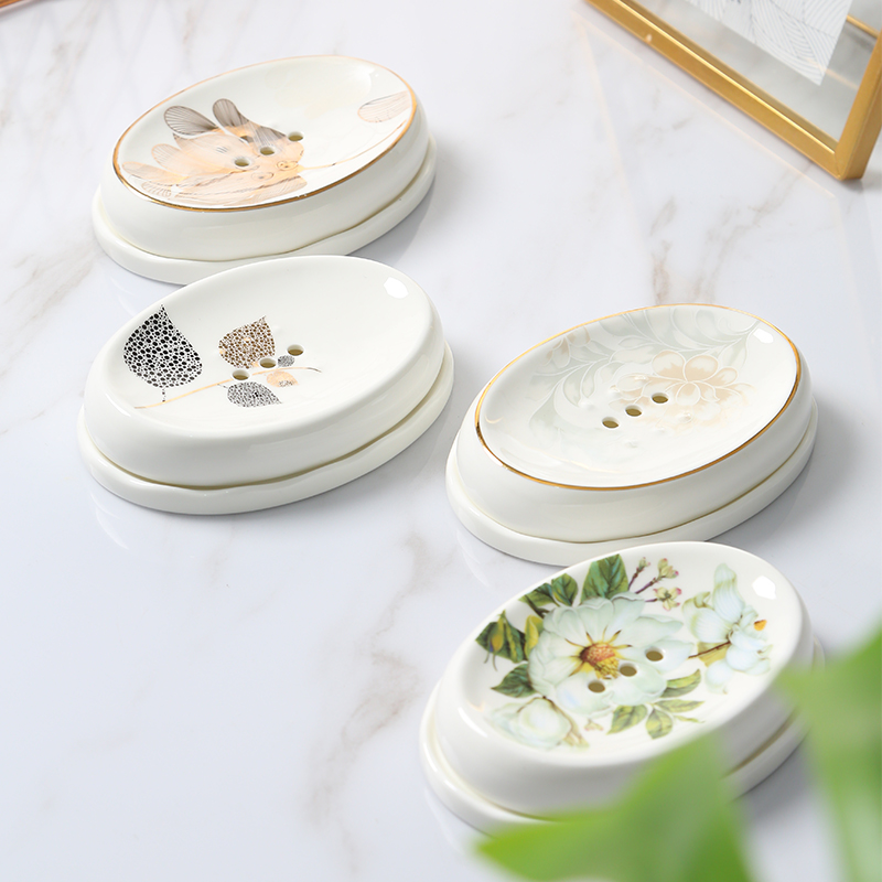 骨质瓷洗漱家用轻奢欧式香皂盒