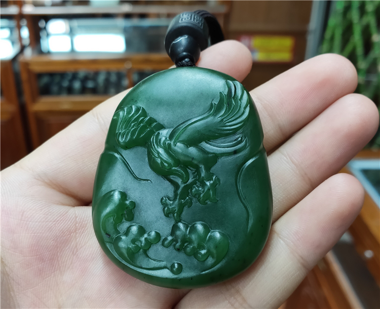 和田抓住机遇手链观音佛碧玉籽料