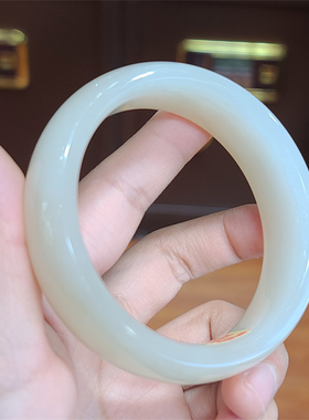 新疆和田糖白玉山料手镯 xx060006