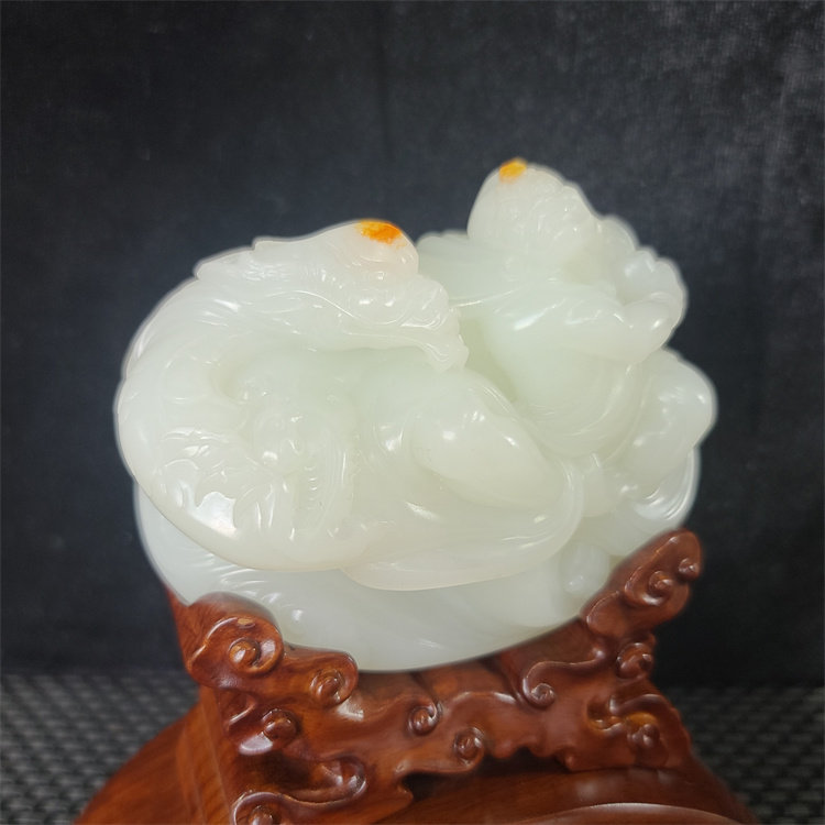 新疆和田白玉摆件降龙罗汉 弥勒佛观音平安扣挂件吊坠 xx12105