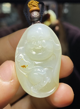 新疆和田白玉籽料佛挂件吊坠宝宝锁手镯如意貔貅关公生肖xd23021