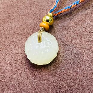 抢福利啦~新疆和田白玉籽料挂件 平安扣吊坠~小石头和田玉