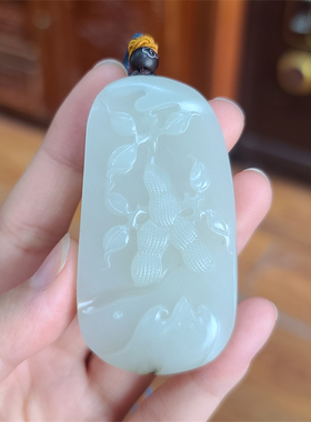 和田白玉籽料花生挂件吊坠宝宝锁平安扣手把件戒指耳坠xx04014