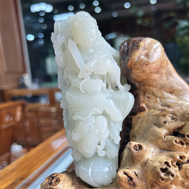 新疆和田白玉籽料观音摆件    宝宝锁平安扣挂件   xx14093