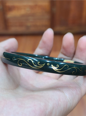 新疆和田黑青籽料手镯甜甜圈手把件弥勒佛观音项链宝宝锁xx09010