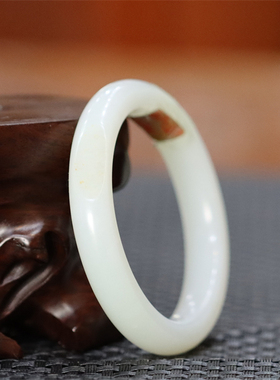 新疆和田羊脂白玉籽料手镯挂件吊坠平安扣XX  bxg05017   53