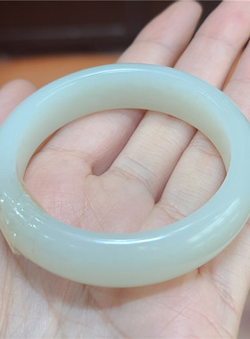 新疆和田白玉籽料宽条手镯 挂件吊坠xx 07141