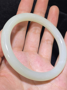 新疆和田白玉山料手镯平安无事牌宝宝锁平安扣吉祥挂件ld07159