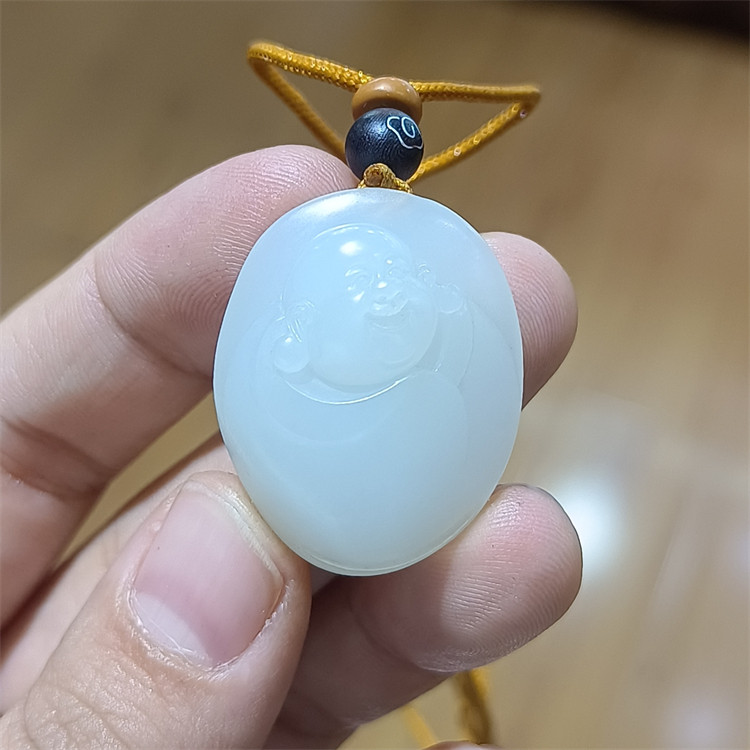 新疆和田白玉籽料佛挂件吊坠手链项链手镯观音貔貅宝宝锁 ld08053