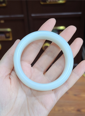 新疆和田羊脂白玉籽料手镯 宝宝锁 平安扣 转运珠 观音 XX E 箱子