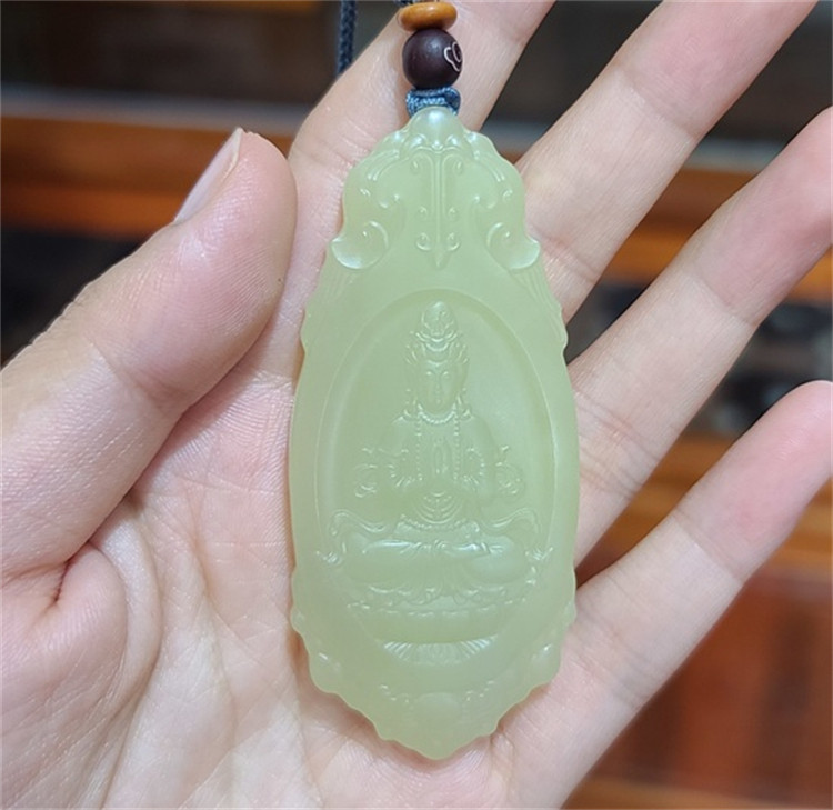 新疆和田黄玉观音手链项链挂件吊坠手镯xx14078