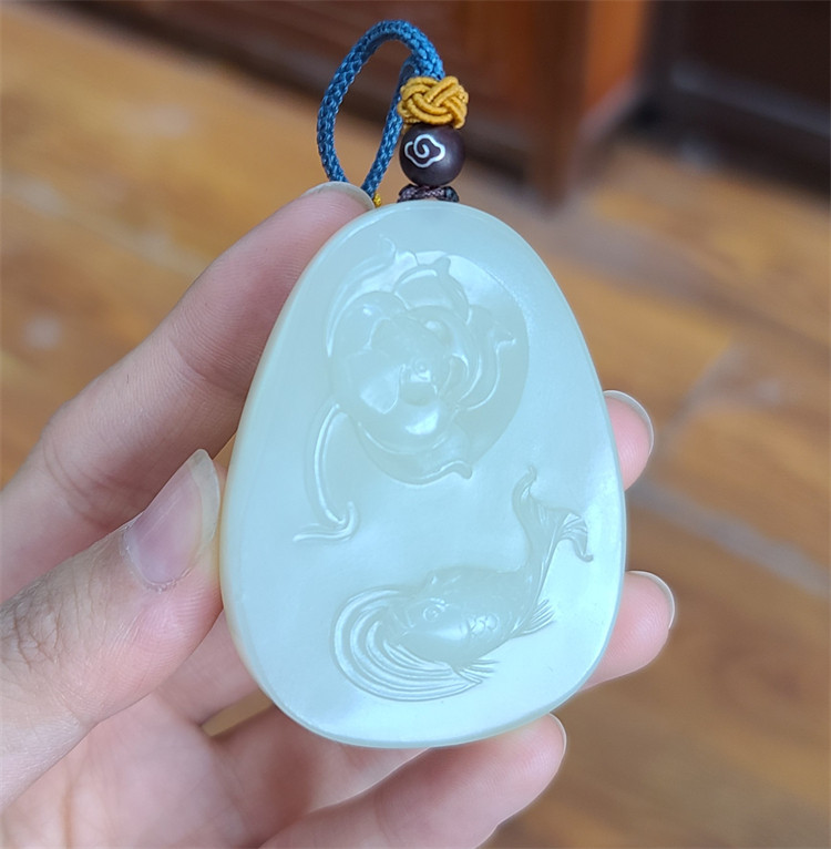 新疆和田白玉籽料连年有余挂件吊坠手镯观音佛宝宝锁xx04052