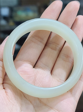 新疆和田白玉山料手镯平安扣甜甜圈平安无事牌弥勒佛观音xd06129