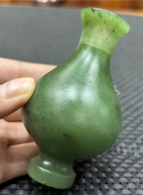 新疆 和田碧玉籽料宝瓶平安喜乐吉祥挂件小摆件xx12087 xx12094