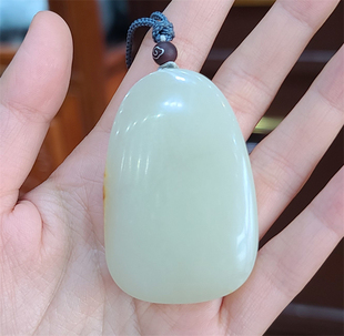 新疆和田白玉籽料平安无事牌挂件 平安扣xx20014 宝宝锁