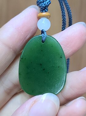 新疆和田碧玉无事牌挂件  貔貅手把件手镯耳坠观音弥勒佛xx 15061