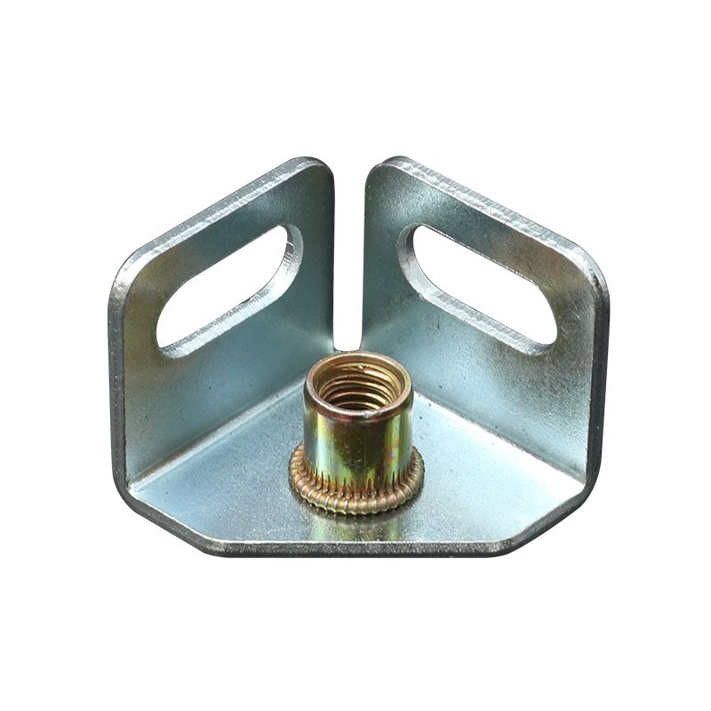 角钢立柱货架底座螺母孔万向轮底座碳钢底座加固承重镀锌防锈底座