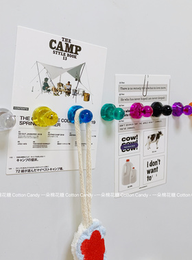 CottonCandy-ins强磁图钉强力磁力扣票据磁钉冰箱磁贴可立拍固定