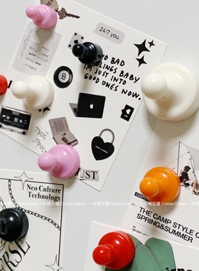 CottonCandy-ins强磁图钉强力磁力扣票据磁钉多巴胺冰箱贴洞洞板