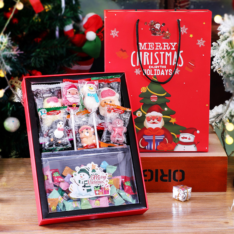 圣诞节伴手礼女生送闺蜜平安夜礼盒小朋友糖果零食大礼包儿童礼物