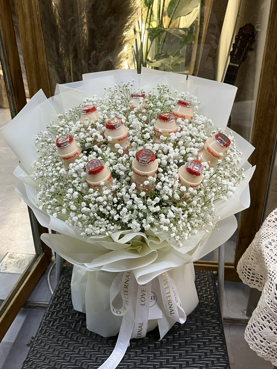 养乐多花束益力多零食花束广州佛山鲜花速递同城