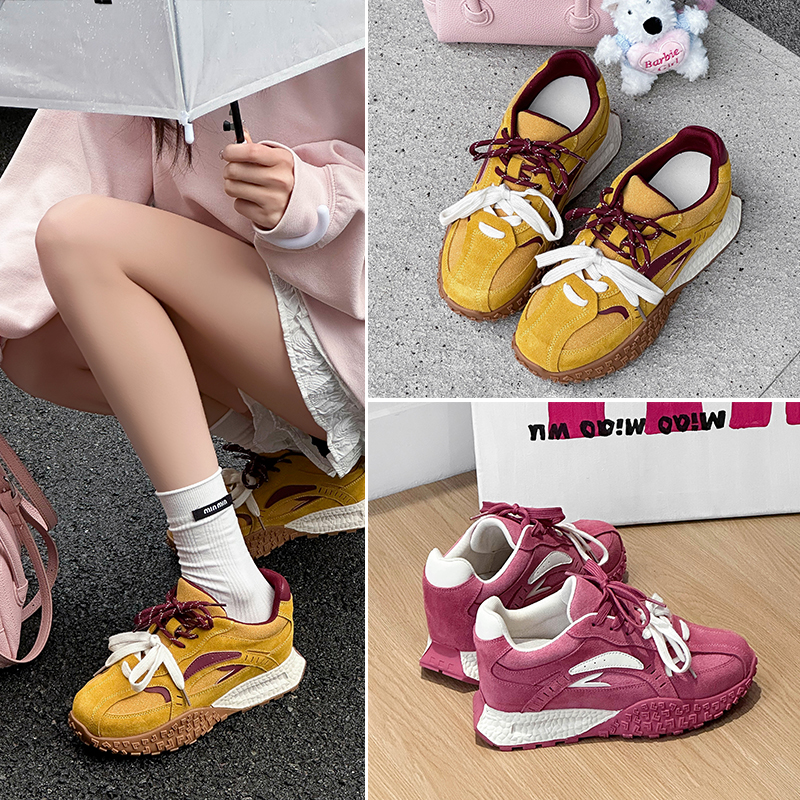 范小洛内增高7CM厚底德训鞋