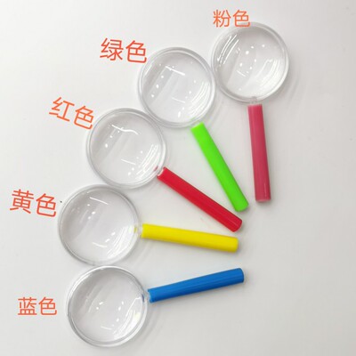 地推货源40mm彩色柄有机塑料玩具