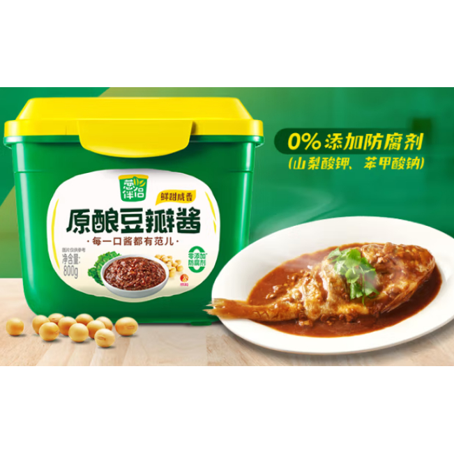 葱伴侣六月香豆瓣酱800g黄豆酱