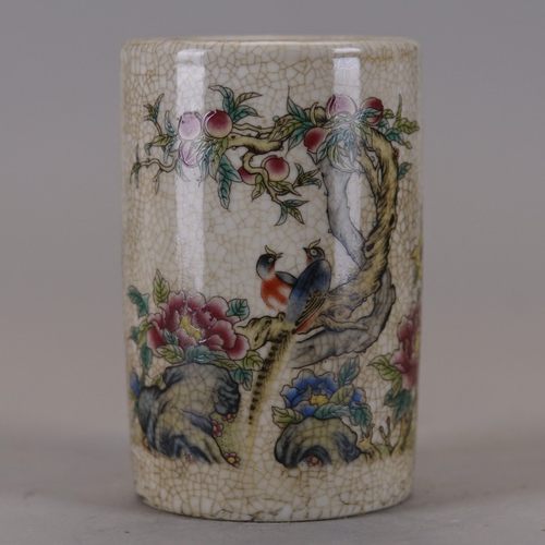 青花开片清代光绪年制古董旧货