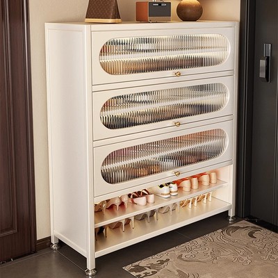 日本进口钢制鞋柜家用门口多层