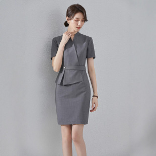 场合工作服 通勤OL气质正式 职业连衣裙女2022夏季 新款