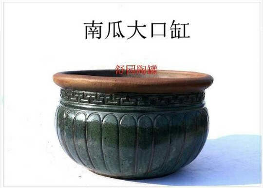 粗陶罐园林景观花盆水缸金鱼缸莲花缸风水缸陶瓷鱼缸家用老式57