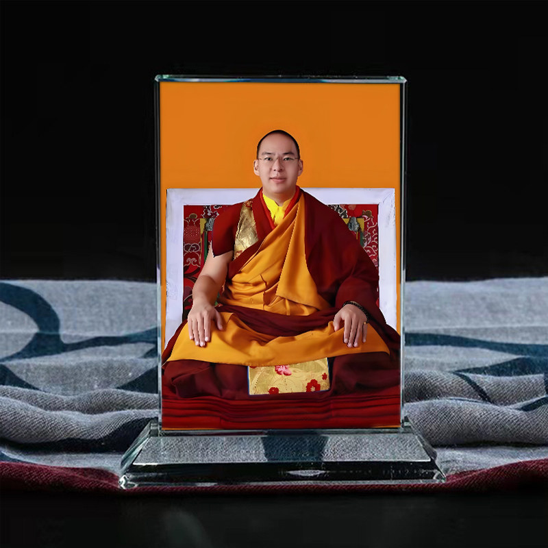 定制第十一世班禅额尔德尼确吉杰布坚赞诺布西藏照片文创礼品礼物