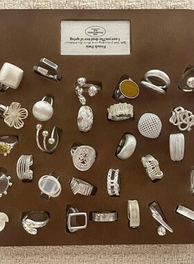 小红书新品S925纯银戒指女夏季ins风高级感小众轻奢不掉色银饰品