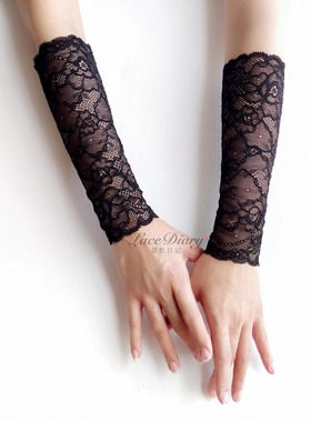 XZ09独家原创设计夏季新款防晒蕾丝性感女款手臂套袖套护腕手肘套
