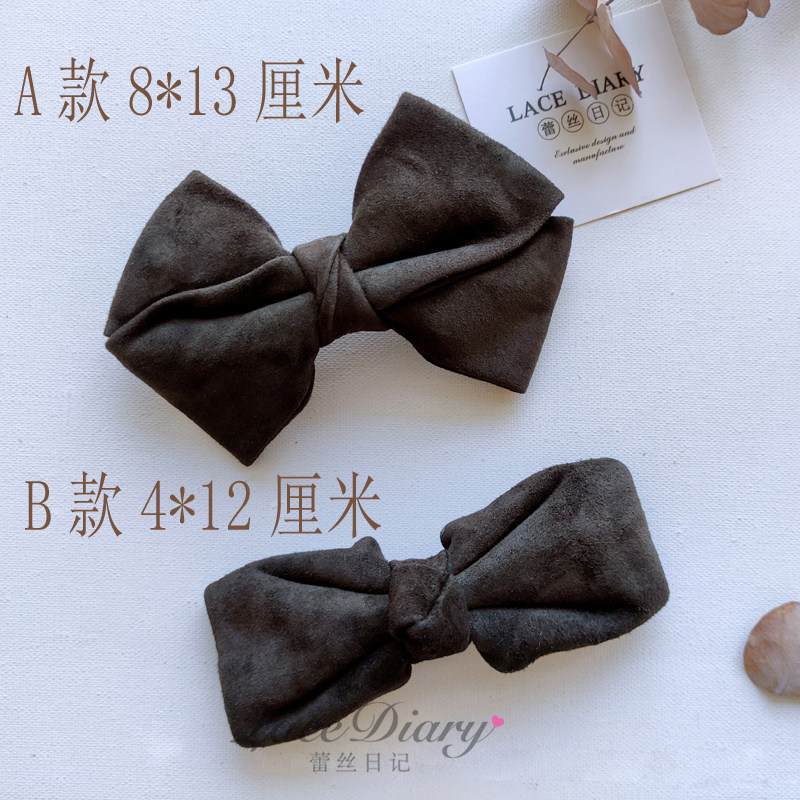 蕾丝日记羊皮羊猄绒时尚蝴蝶结