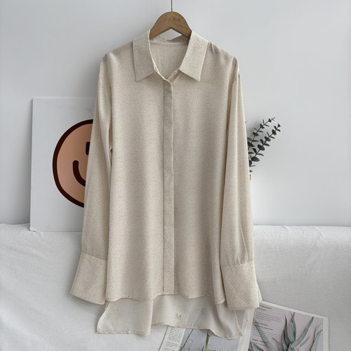 很费料子 超赞大版型 桑蚕丝杭州丝绸真丝衬衫23C3/1083