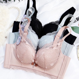 安芝娜内衣6336小胸平胸聚拢文胸性感蕾丝收副乳调整型防下垂胸罩