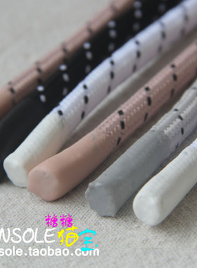 女神樱花鞋带适配City Loop粉色粗鞋带圆粗黑色白色灰色粉90厘米