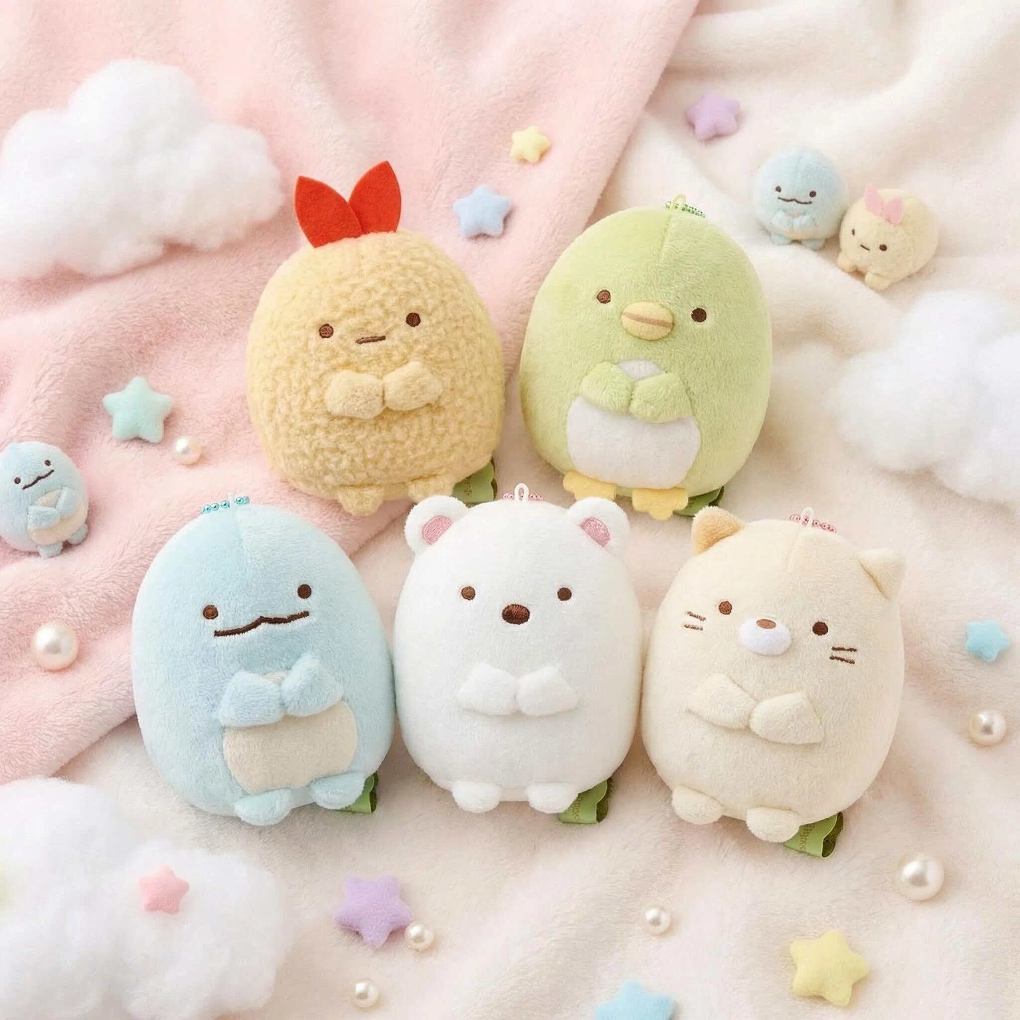 现货日本正品代购角落生物挂件毛绒公仔沙包玩偶背包钥匙扣链炸虾