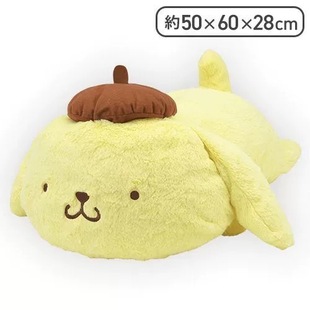 日本正版特惠三丽鸥布丁狗趴姿可爱大号毛绒公仔玩偶抱枕靠垫礼物