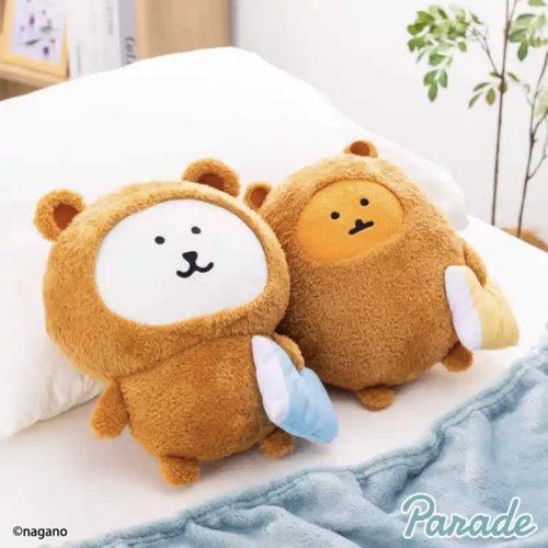 日本正版Nagano自嘲熊睡衣公仔